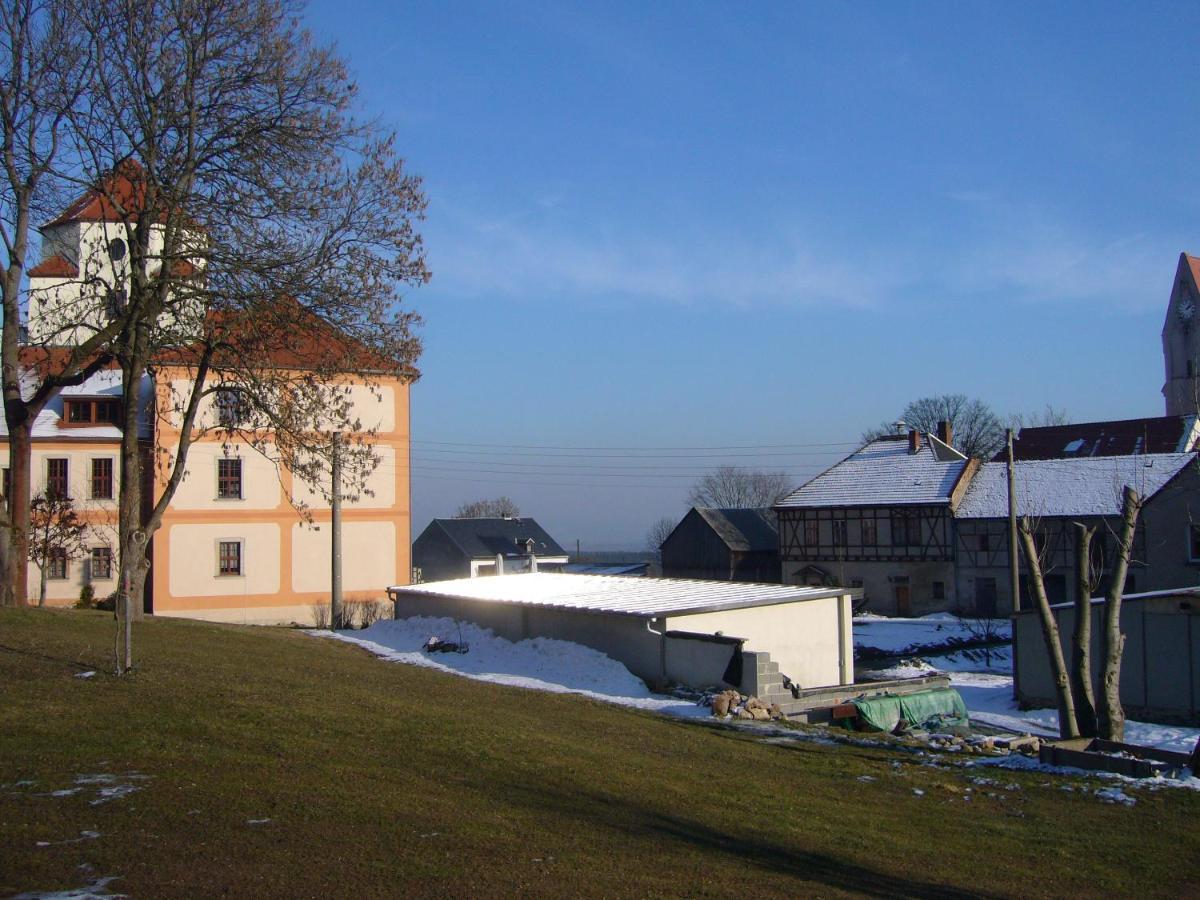 Hotel Garni Schloss Schoenberg Bad Brambach Exterior foto